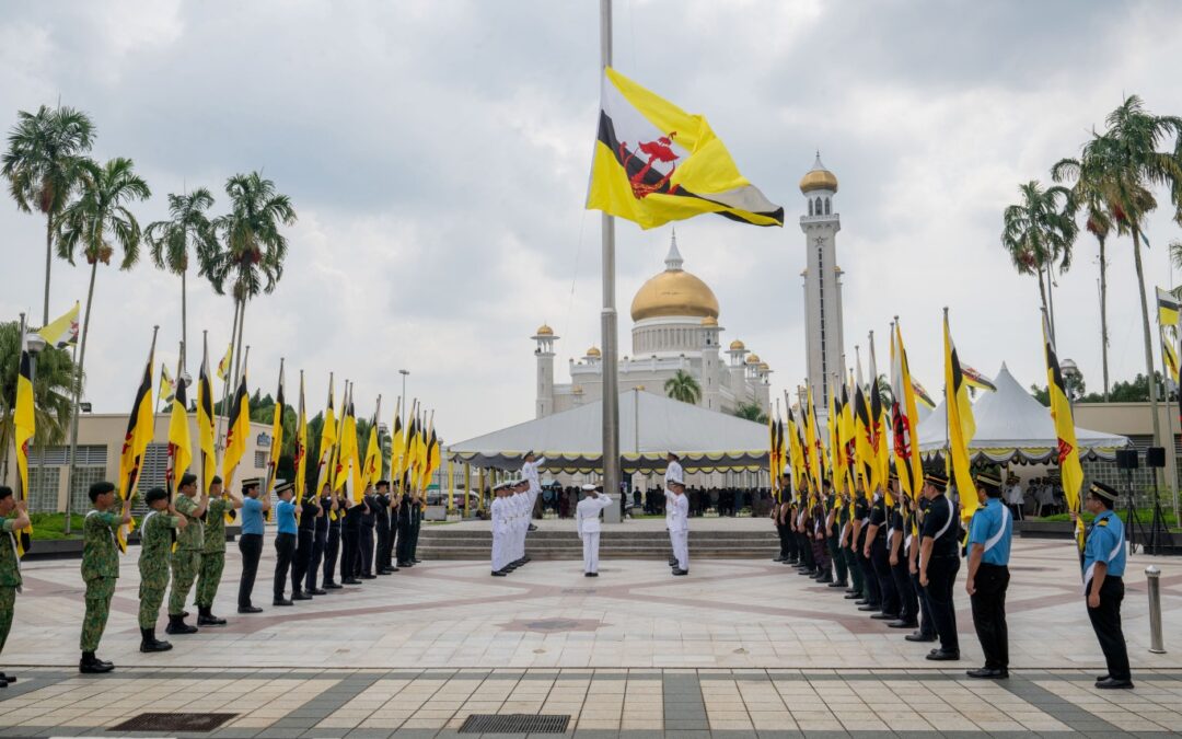 Upacara Penurunan Bendera Besar NBD sempurna dilaksanakan