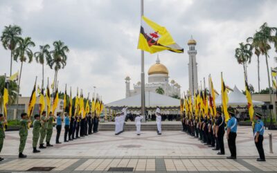 Upacara Penurunan Bendera Besar NBD sempurna dilaksanakan